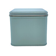 Lata de Metal Quadrada Azul 8,5x8cm – Prática e Estilosa - imagem 2