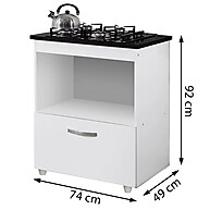 Kit Balcão Cooktop 4 Bocas: Cozinha Prática e Estilosa - imagem 2