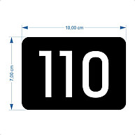 Placa de Acrílico com 3 Números para Portas: Prática e Estilosa - imagem 1