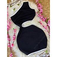 Vestido Marrom Curto com Recorte Lateral: Ousado e Estiloso - imagem 1