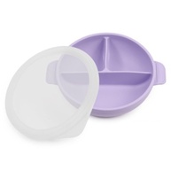 Pratinho com Tampa, Divisória e Ventosa em Silicone para Bebês - Seguro, Prático e Estiloso - imagem 1