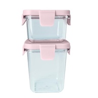 Kit com 2 Potes em Tritan 120ml e 240ml Rosa - Marcus & Marcus | Armazenamento Seguro e Estiloso - imagem 2
