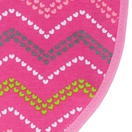 Babador Zig Zag com Prendedor de Chupeta - Rosa | Seguro, Confortável e Estiloso para Bebês - imagem 2
