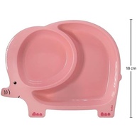 Pratinho com Divisórias Elefante Rosa da BUBA - Estimule a Alimentação Saudável - imagem 3