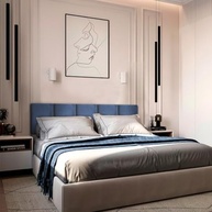 Cabeceira Estofada Modular Azul King Size - Design Moderno e Conforto Total - imagem 4