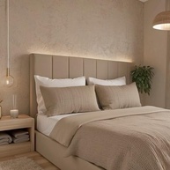 Cabeceira Estofada Modular para Cama Casal 1,60m - Instalação Fácil sem Furos - imagem 4