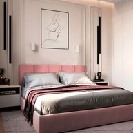 Kit Cabeceiras Estofada Modular Rosa para Cama King - Design Moderno e Conforto Total - imagem 3