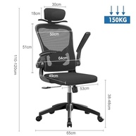Cadeira de Escritório Ergonômica com Estofado de Mesh Premium - Conforto e Postura Ideal - imagem 3