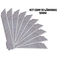 Lâminas de Estilete 18mm: Kit 10 Pçs + Estojo - imagem 2