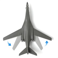 NUOTIE B-1B Lancer 1/200 - Modelo de Bombardeiro Estratégico em Metal com Detalhes Realistas - 22 x 20,6 x 5,7 cm - imagem 5