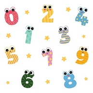 Adesivo de Parede Números Kids Infantil com Estrelas - Decore com Criatividade e Estilo! - imagem 2
