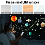 Adesivos de Parede que Brilham no Escuro - Sistema Solar e Estrelas para Decoração de Quarto - imagem 5