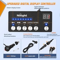 Tira de LED Estroboscópica Nilight 152cm: Segurança e Visibilidade Máxima para seu Veículo - imagem 3