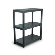 Estante Multiuso 3 Prateleiras NTK - 67,1 x 51,5 cm - Estrutura Plástica Resistente Cinza - imagem 5