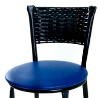 BANQUETA ALTA ENCOSTO ESTRUTURA REFORÇADA PARA COZINHA, BAR E ÁREA GOURMET - DESIGN MODERNO AZUL - imagem 5