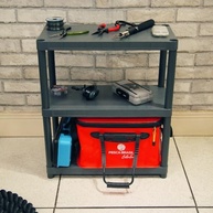 Estante Multiuso 3 Prateleiras NTK - 67,1 x 51,5 cm - Estrutura Plástica Resistente Cinza - imagem 3