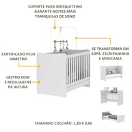 Berço 4 em 1 Evolution: Do Sono ao Estudo! - imagem 2