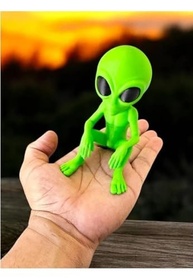 ET Extraterrestre Alienígena 3D - Decoração e Brinquedo Criativo 11,5 cm - imagem 3