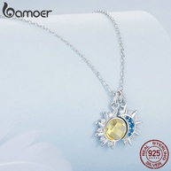 Colar Sol e Lua Bamoer 925: Amor Eterno - imagem 2