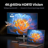 Hub USB C UGREEN 10Gbps: 4K HDMI + Ethernet - imagem 2