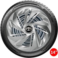 Jogo 4 Calotas Esportivas Nitro Prata Aro 14 - TOYO para Etios, Yaris e Corolla - imagem 3
