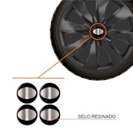 Jogo de Calotas Aro 14 Prime Fosco Black para Toyota Etios, Corolla, Yaris e Prius + Selo Resinado - imagem 3