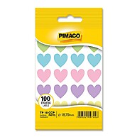 Etiqueta Adesiva Pimaco Coração Pastel – Ideal para Organização - imagem 1
