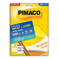 Etiqueta Inkjet/Laser Carta 6085 – 10 Folhas Pimaco - imagem 1