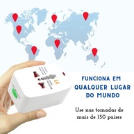 Adaptador de Tomada Universal 3 Pinos: Viaje Conectado Europa, EUA, Ásia e Mais! - imagem 5