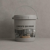 Eucatex Cimento Queimado Cromo Cinza 3,6L - Textura Moderna e Elegante para Decoração - imagem 3