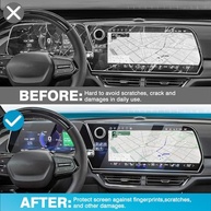 Protetor de Tela Karltys para Chevrolet Equinox EV 2024/2025: 2x Vidro Temperado para Tela Navi 17.7" e Painel 28" - imagem 4