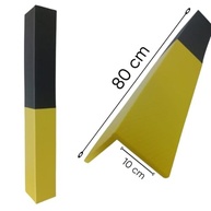 Protetor de Coluna para Garagem em EVA (Preto/Amarelo) - Segurança e Visibilidade Máxima - imagem 4