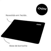 Mousepad OEX MP100 Superfície em EVA Antiderrapante – Preto - imagem 2