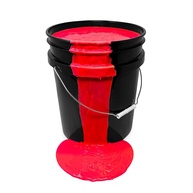 Tinta UV Neon Milo para Festas e Eventos | Balde 5 Galões | Vermelho Fluorescente | Brilha em Luz Negra - imagem 1