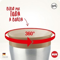 Copo Magic Cup 360º NUK Inox Evolution 230ml - Aprenda a Beber com Segurança e Estilo - imagem 5