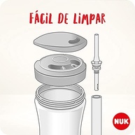NUK Copo Action Evolution com Canudo 230 ml - Amarelo | Ideal para Bebês e Crianças - imagem 4