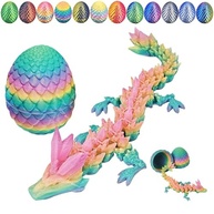 Conjunto de 12 Dragões de Cristal com Ovos Surpresa - Coleção Exclusiva em 3D com Glitter - imagem 5