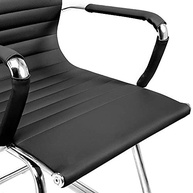 Moob Cadeira de Escritório Executiva Boston Base Fixa com Esteirinha Preta - Conforto e Estilo para seu Ambiente - imagem 5