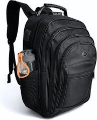 Mochila Grande E Reforçada Impermeável Para Notebook Antifurto Bolsa Executiva Masculina Feminina Trabalho Viagem Escolar Faculdade Cabo De Aço Saída Usb Saída Fone De Ouvido - imagem 1