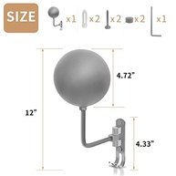 Suporte Giratório 180° para Capacete de Moto + Ganchos Duplos - Organize e Exiba com Estilo! - imagem 3