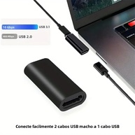 Adaptador USB-C Fêmea para Fêmea: Conecte e Expanda! - imagem 3