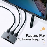 Baseus Divisor HDMI Bidirecional 2 em 1: Conecte e Expanda sua Experiência 4K - imagem 4