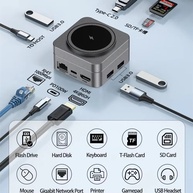 Hub USB-C 8 em 1: Carregue, Conecte e Expanda! - imagem 3