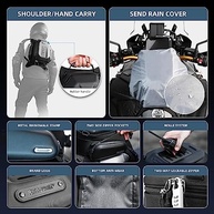 Bolsa de Tanque para Moto Rhinowalk: Impermeável, Expansível e Segura (15-18L) - imagem 4
