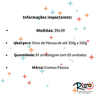 Saco de Páscoa Turquesa: Embalagem Expressa! - imagem 2