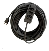 Extensão Elétrica Profissional 30m Cabo PP 2x2,5mm Alta Potência Bivolt 3 Tomadas - imagem 4
