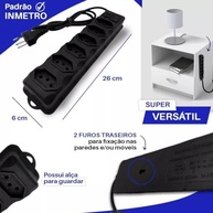 Filtro de Linha Régua Extensão 6 Tomadas Bivolt: Proteção e Praticidade para Seus Dispositivos - imagem 4
