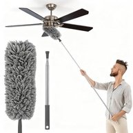 Espanador Extensível 2.80m com Microfibra Lavável - Limpeza de Teto, Persianas e Ventilador - imagem 2
