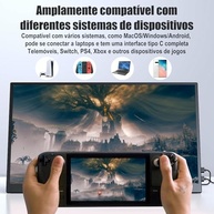 ANTUVI Monitor Portátil 15.6'', 1080P, MINI Segunda de Notebook Extensor De Tela, Ultra-Slim e portátil, com alto-falante de pé, Adequado para Viagens, Casa, Trabalho/Jogos - imagem 3