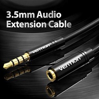 Cabo Extensor P2 Vention Premium 5m: Som Imersivo e Liberdade para seu PC e Microfone - imagem 2